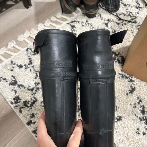 EUC Stutterheim black calf length rain boots in black - Picture 9 of 10